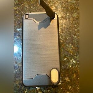 IPHONE X S MAX 6.5 inch case with card storage- Black​​​​​​​